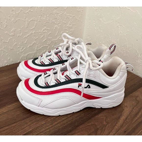 Kids' Fila Ray Leather Casual Sneakers - Picture 6 of 13